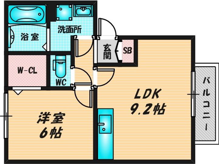 第6ウエスタンハイツの間取り