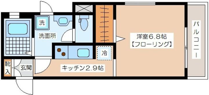 東京都世田谷区赤堤2(マンション)の賃貸物件の間取り