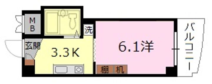 グリーンヴァリィ金光二番館の間取り