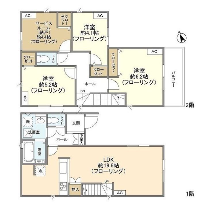 埼玉県さいたま市北区日進町3(一戸建)の賃貸物件の間取り
