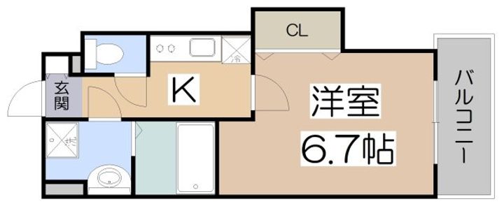 Luxe田辺の間取り