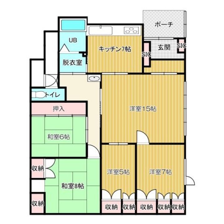 北海道釧路市幸町12(一戸建)の賃貸物件の間取り