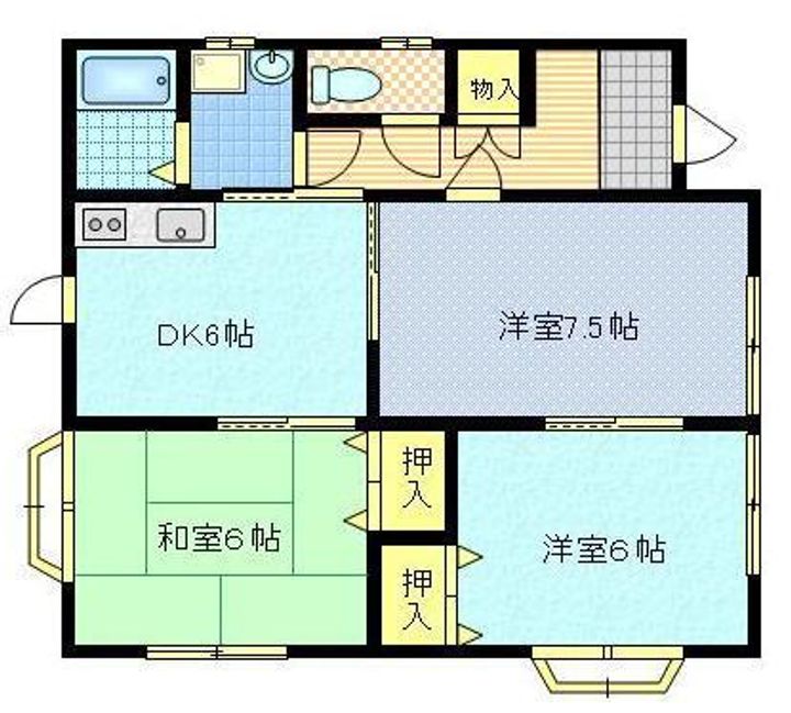 鹿児島県薩摩川内市大小路町(一戸建)の賃貸物件の間取り