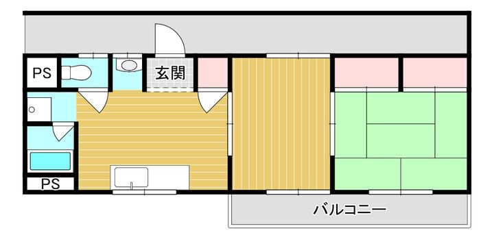とき和コーポB棟の間取り
