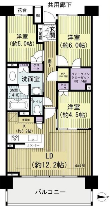 パークホームズ品川ザ・レジデンスの間取り