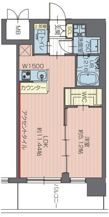 プレジオ川口ASIANの間取り