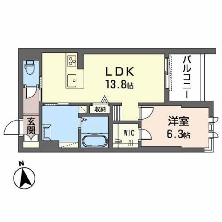 和歌山県和歌山市杉ノ馬場4(マンション)の賃貸物件の間取り