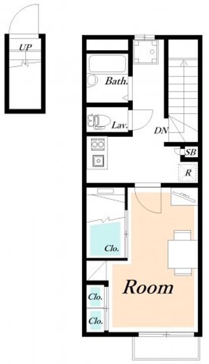 千葉県船橋市本町4(アパート)の賃貸物件の間取り