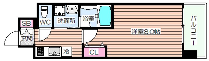 プリエ扇町公園の間取り