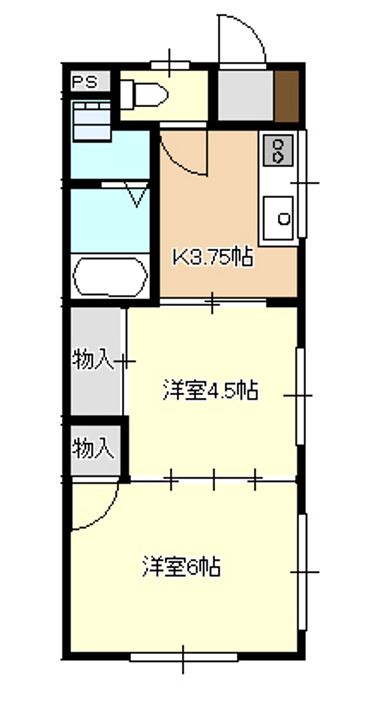 タウンソレイユAの間取り