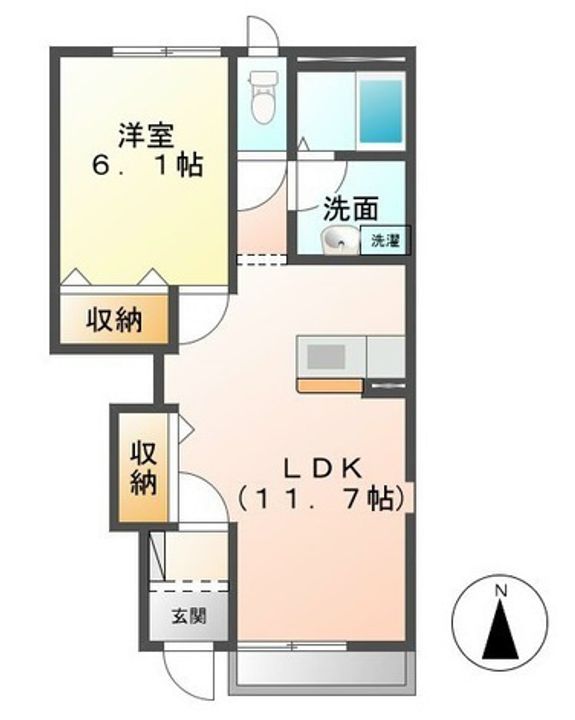 ハイツメープルの間取り