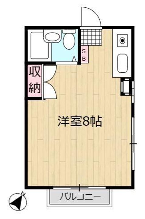 コーポ メリーシャトーBの間取り