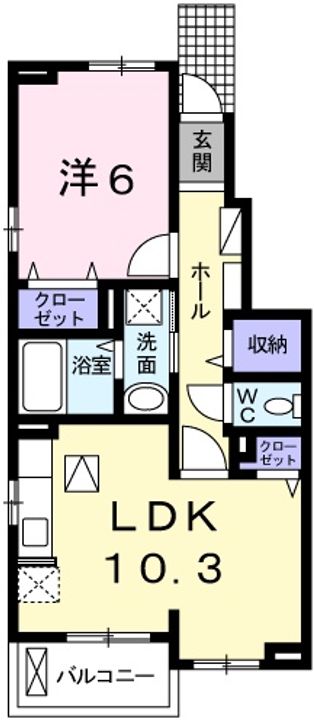 兵庫県加西市北条町北条(アパート)の賃貸物件の間取り