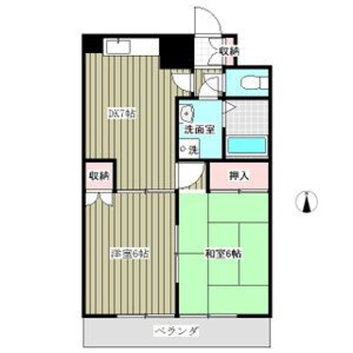 栃木県宇都宮市東宿郷6(マンション)の賃貸物件の間取り