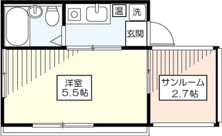 第一根岸ビルIIの間取り