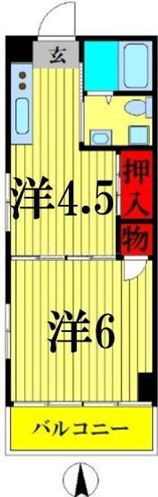 ハピネス亀有の間取り