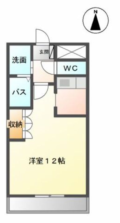福岡県久留米市北野町今山(アパート)の賃貸物件の間取り
