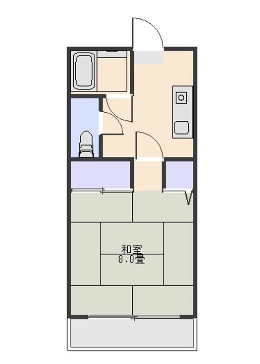 コーポササキの間取り