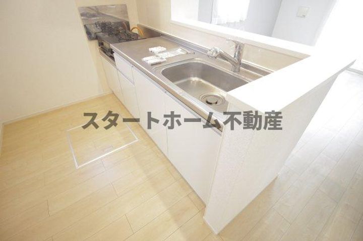 徳島県徳島市北矢三町2(アパート)の賃貸物件のキッチン