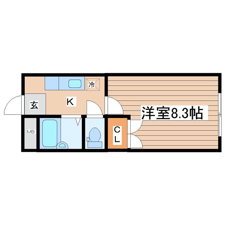 シャンテ小松島の間取り