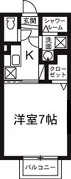 apamo荒牧北棟の間取り