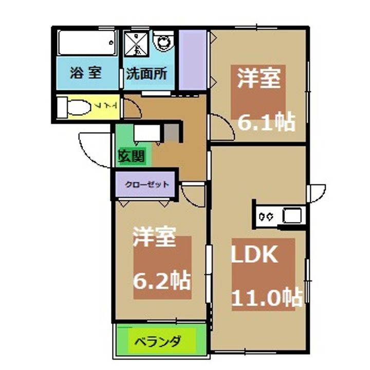 (有)シルクDの間取り