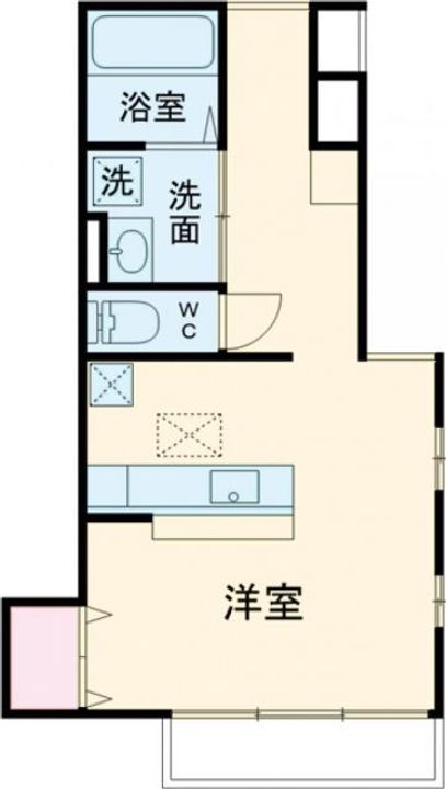 栃木県宇都宮市西川田町(アパート)の賃貸物件の間取り