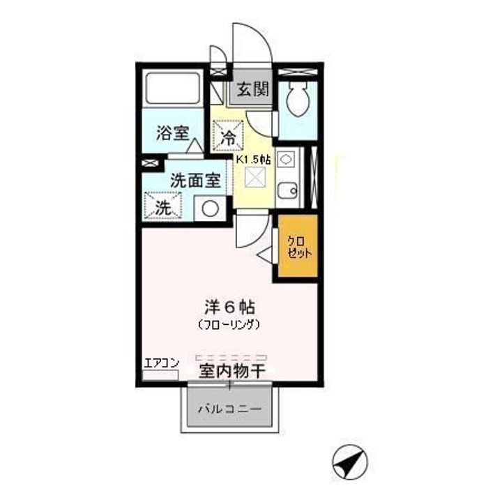 埼玉県さいたま市桜区栄和1(アパート)の賃貸物件の間取り