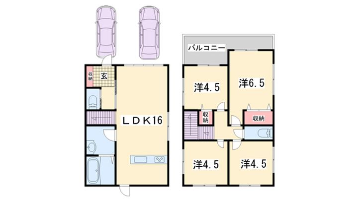 京都府京都市北区上賀茂北ノ原町(一戸建)の賃貸物件の間取り