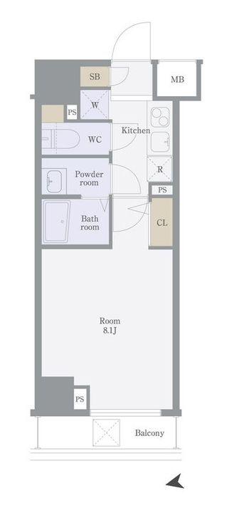 東京都中野区丸山1(マンション)の賃貸物件の間取り