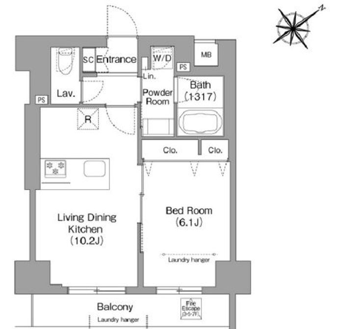 HF押上レジデンスの間取り