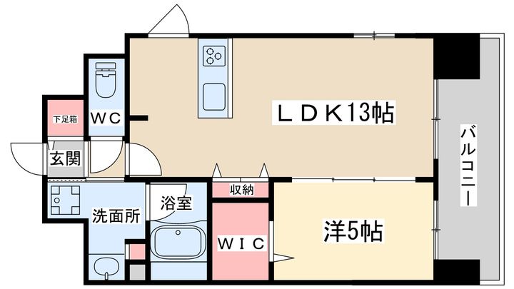 大阪府大阪市北区末広町(マンション)の賃貸物件の間取り