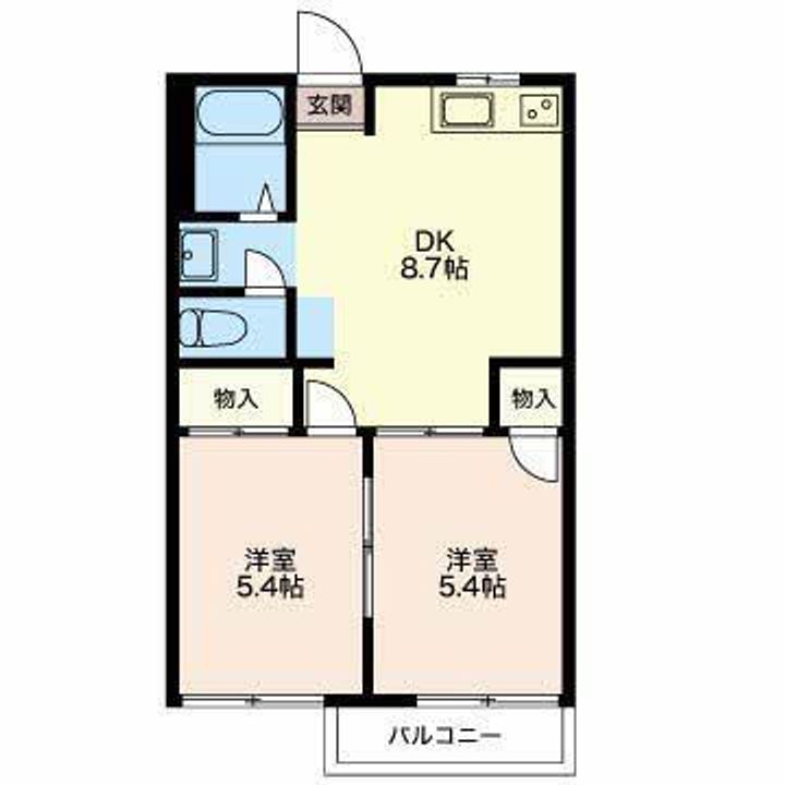 メナージュ マスダ A棟の間取り