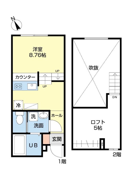 デ・クメール橋口町の間取り