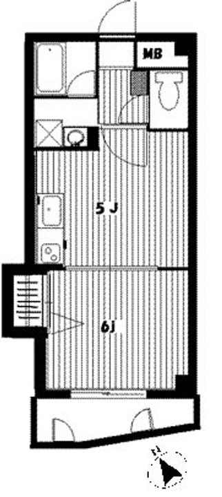 東京都世田谷区下馬1(マンション)の賃貸物件の間取り