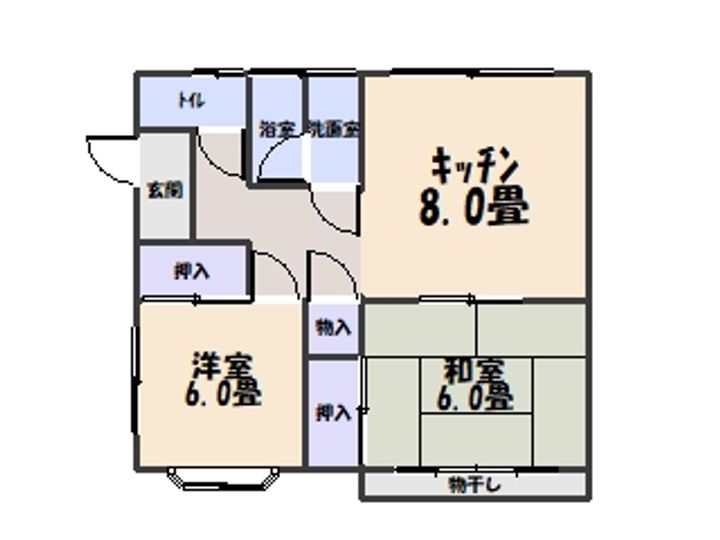 星野アパートの間取り