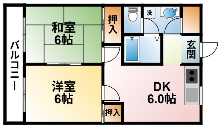 千葉県茂原市早野(マンション)の賃貸物件の間取り