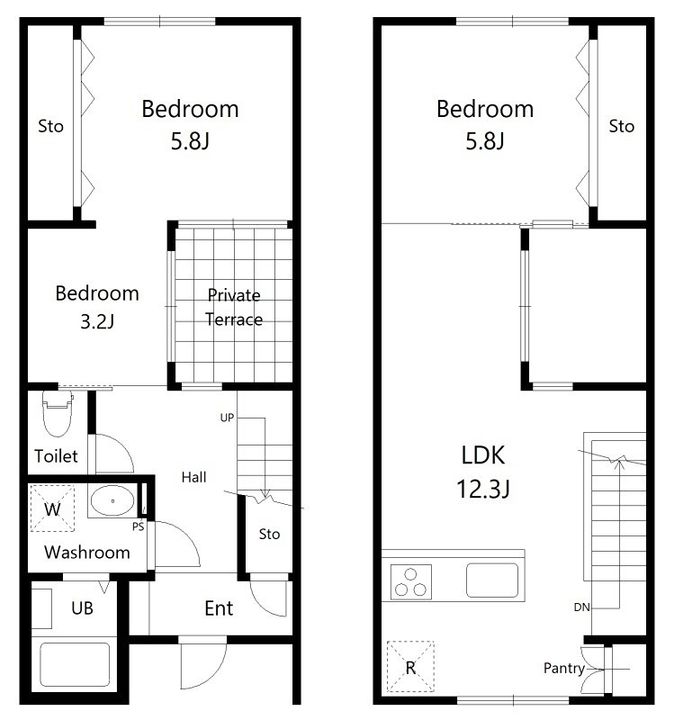 滋賀県東近江市東沖野3(一戸建)の賃貸物件の間取り