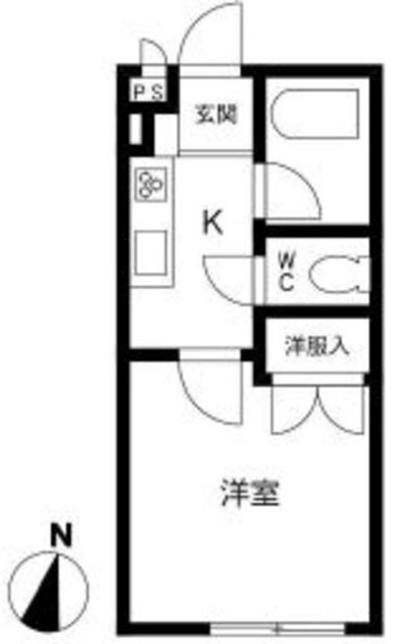 東京都八王子市南大沢2(アパート)の賃貸物件の間取り