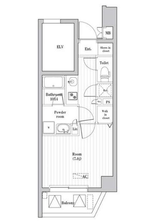 東京都江東区木場6(マンション)の賃貸物件の間取り