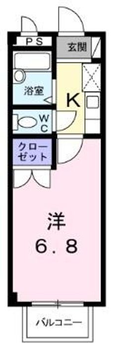 ニューシティアベニューBの間取り