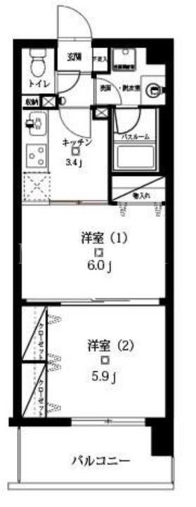カサド笹塚の間取り