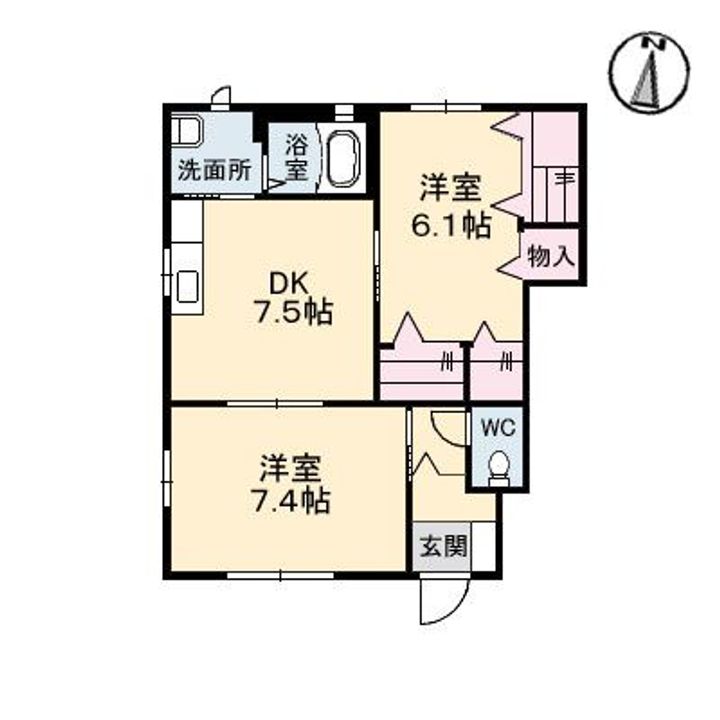 ヴィラージュ A棟の間取り