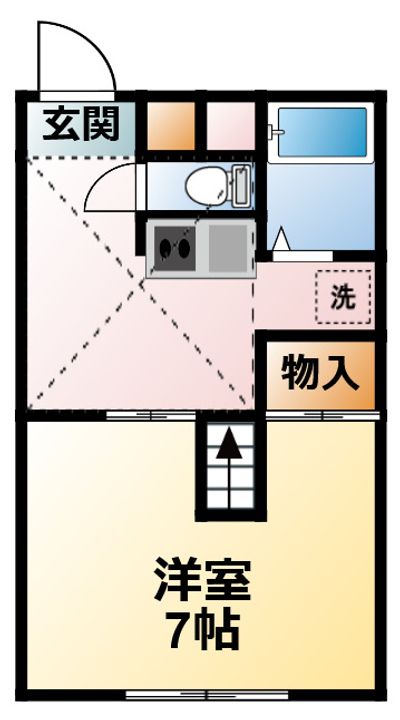 千葉県茂原市小林(アパート)の賃貸物件の間取り