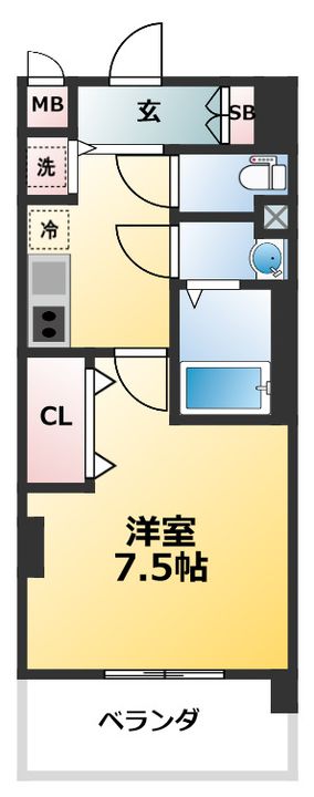 Luxe三国2の間取り