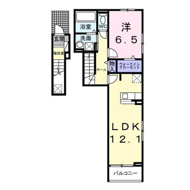 埼玉県さいたま市見沼区深作2(アパート)の賃貸物件の間取り