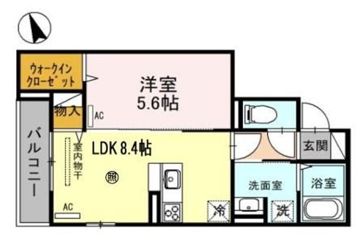 兵庫県三田市中町(アパート)の賃貸物件の間取り