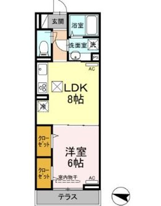 東京都中野区上鷺宮3(アパート)の賃貸物件の間取り