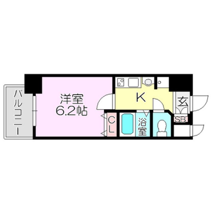 エステムコート新大阪6エキスプレイスの間取り