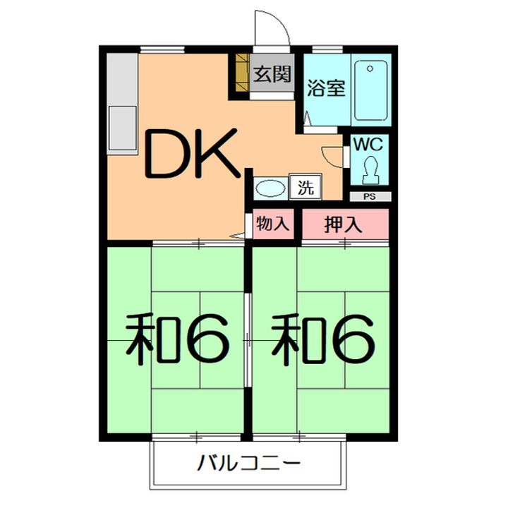 サンシティB棟の間取り
